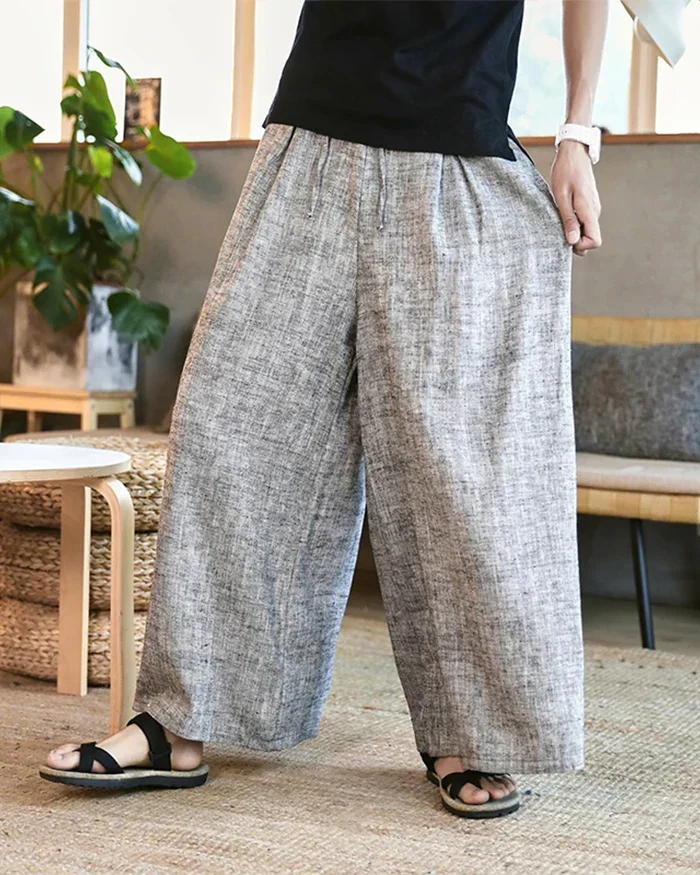 Grey Hakama Pants "Awara" - Image 8
