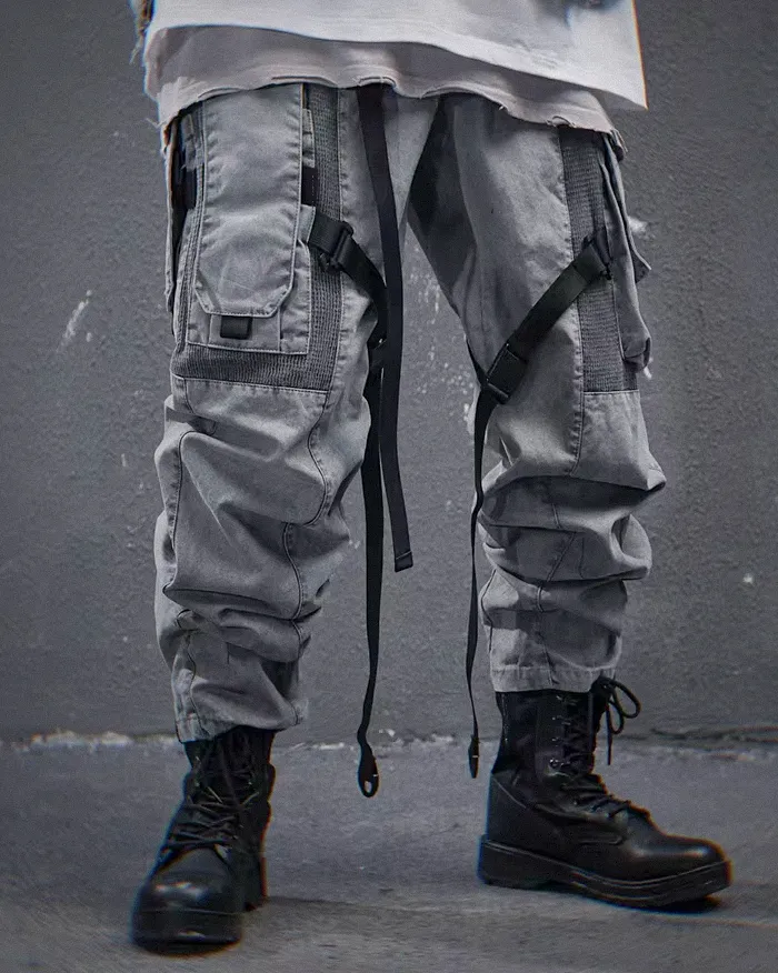 Grey techwear pants "Ebino" - Image 6
