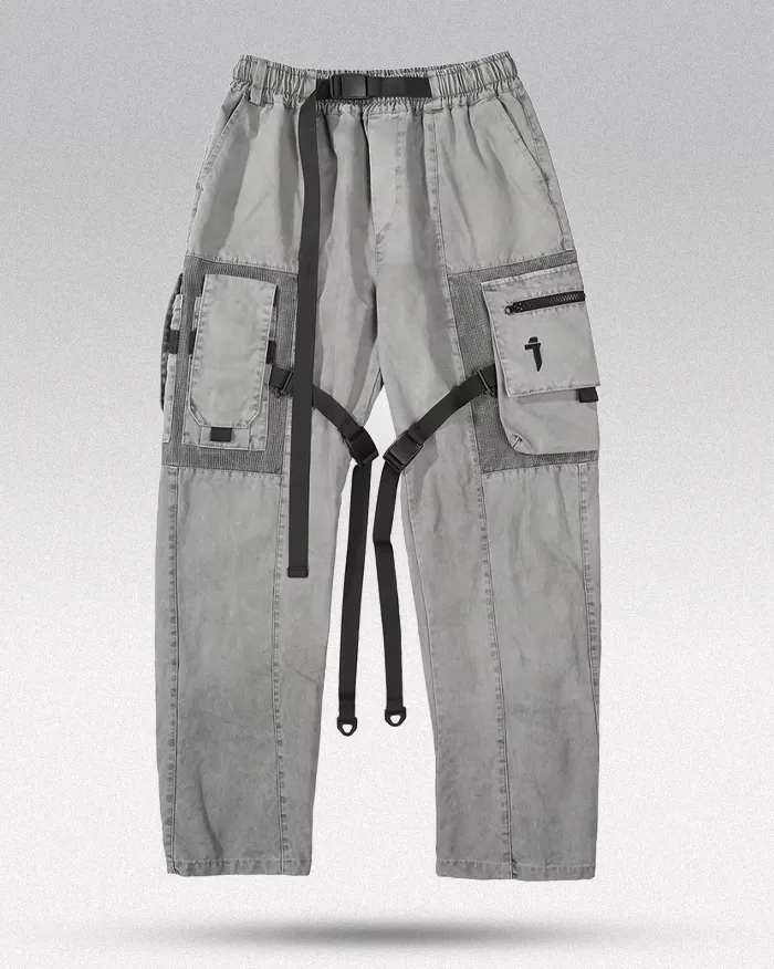 Grey techwear pants "Ebino" - Image 7