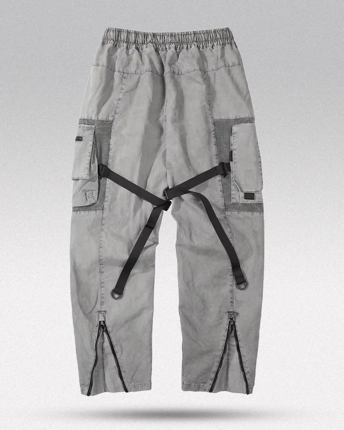 Grey techwear pants "Ebino" - Image 9
