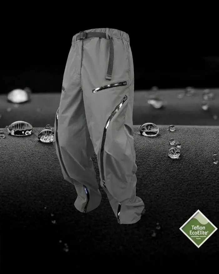 Grey techwear pants "Gonan" - Image 10