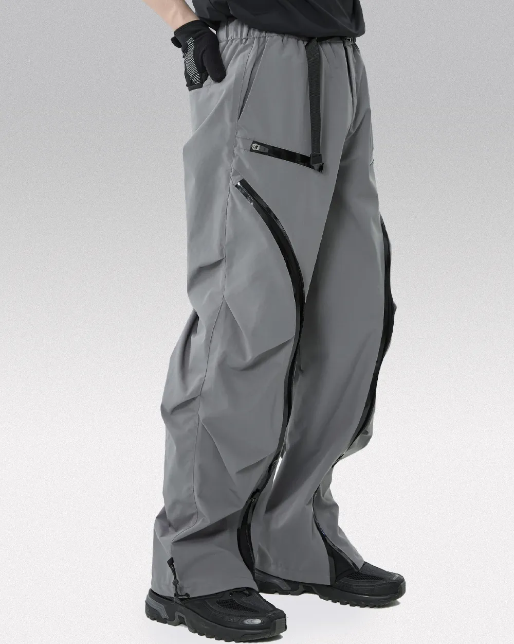 Grey techwear pants "Gonan" - Image 3