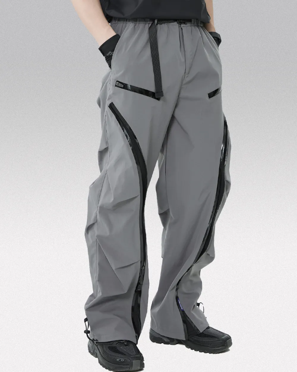 Grey techwear pants "Gonan" - Image 6