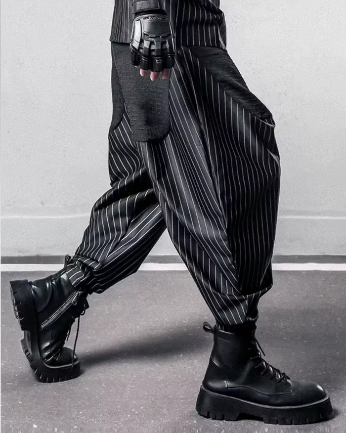 Harem Patchwork pants "Akawa" - Image 3