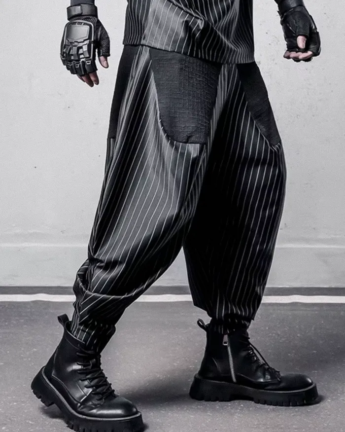 Harem Patchwork pants "Akawa" - Image 6