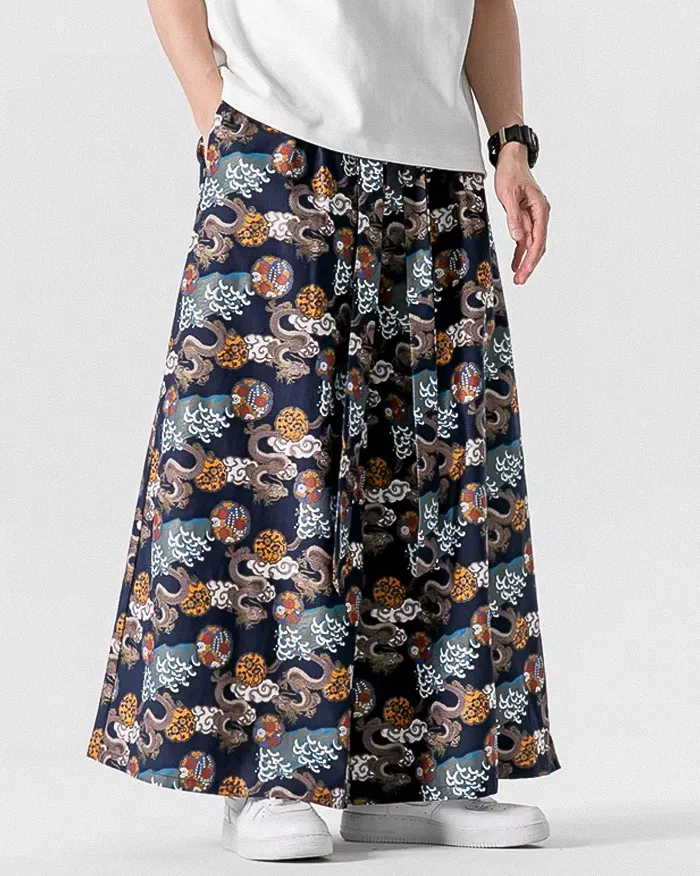 Japanese style wide leg pants "Akuzu" - Image 2