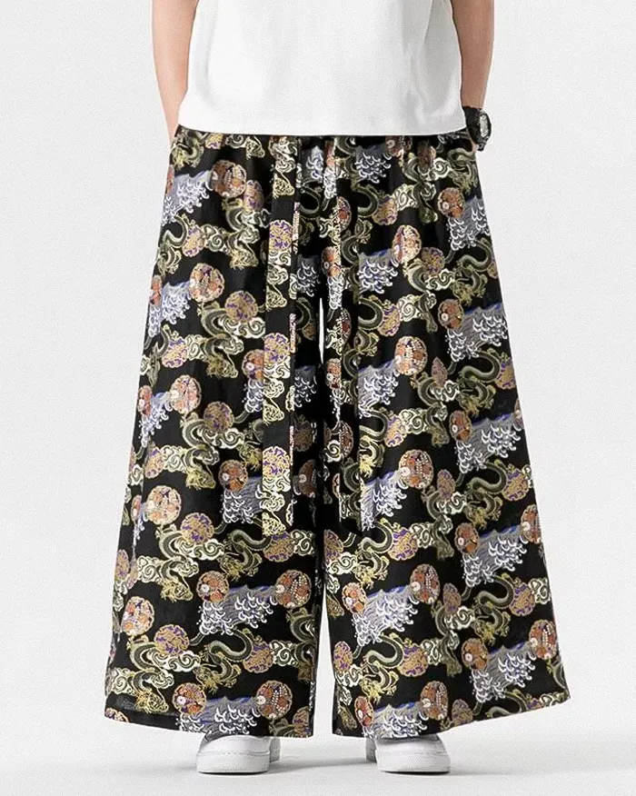 Japanese style wide leg pants "Akuzu" - Image 5
