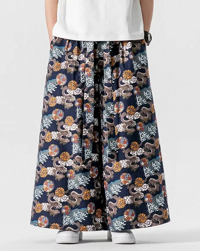 Japanese style wide leg pants "Akuzu" - Image 6