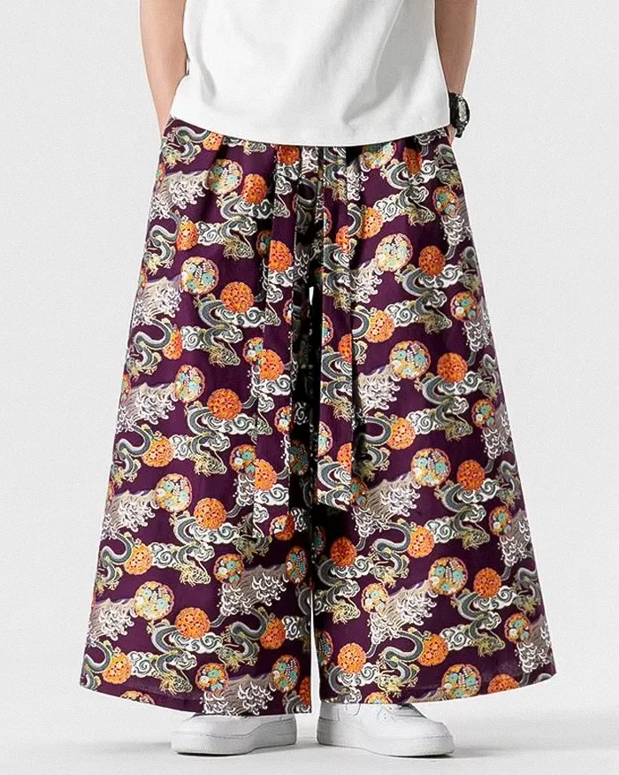 Japanese style wide leg pants "Akuzu" - Image 7
