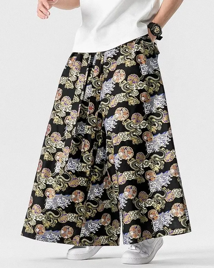 Japanese style wide leg pants "Akuzu" - Image 8