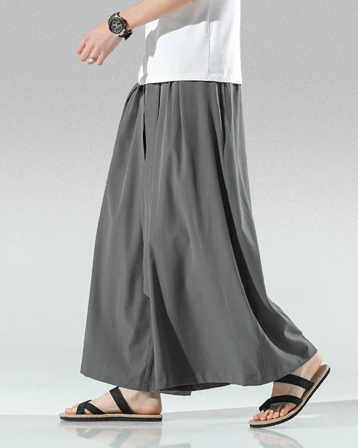 Japanese wide leg pants men's "Yawata" - Image 3