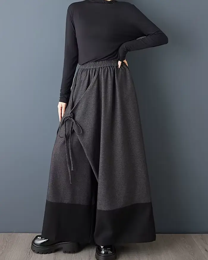Japanese wide leg pants women "Suyama" - Image 4