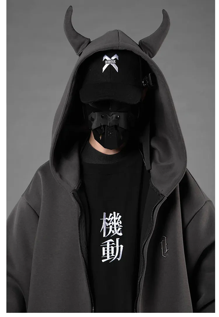 "Kotetsu" Hoodie with horns - Image 10
