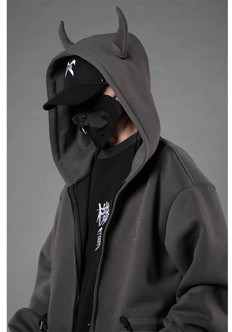 "Kotetsu" Hoodie with horns - Image 11