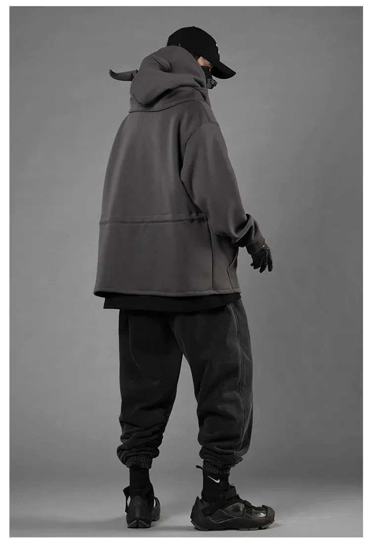 "Kotetsu" Hoodie with horns - Image 12