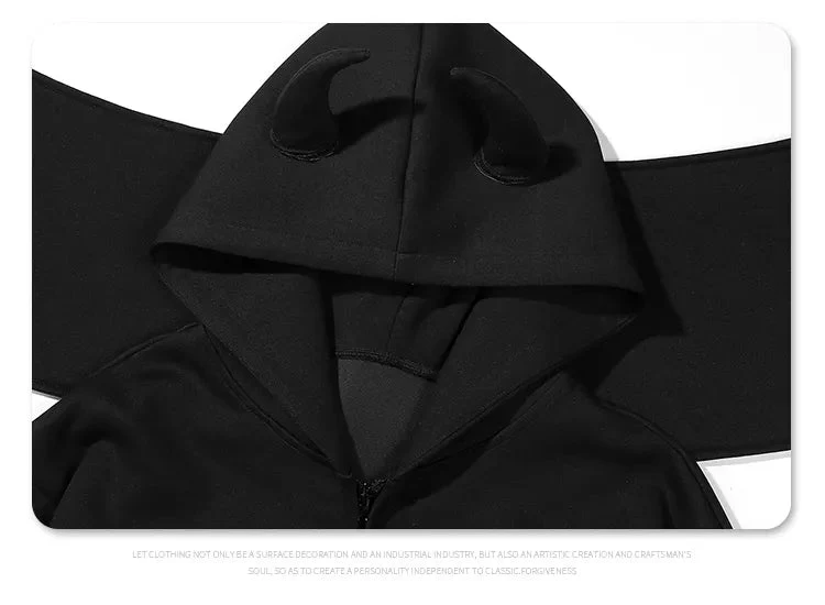 "Kotetsu" Hoodie with horns - Image 13