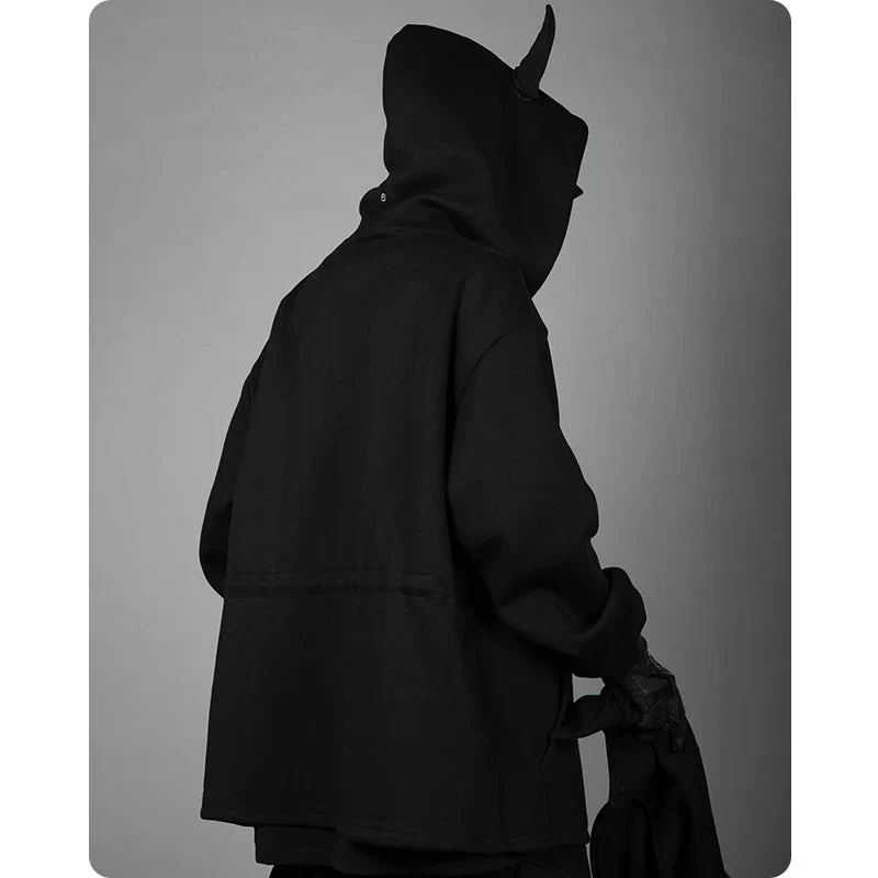 "Kotetsu" Hoodie with horns - Image 4