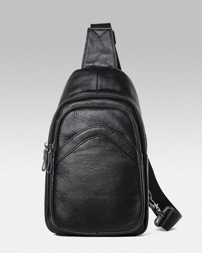 Leather cross body bag "Kizu" - Image 7