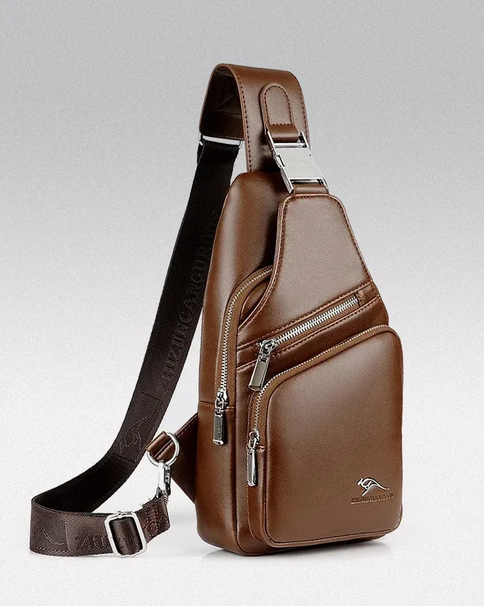 Leather crossbody bag "Nagao" - Image 2