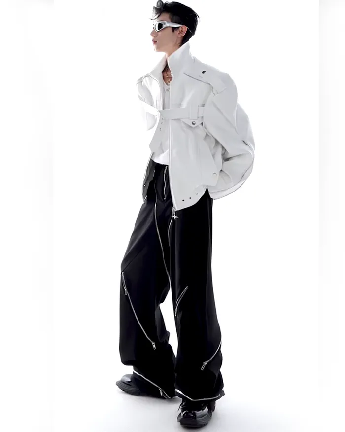 Leather cyberpunk jacket "Tsuzu" - Image 5