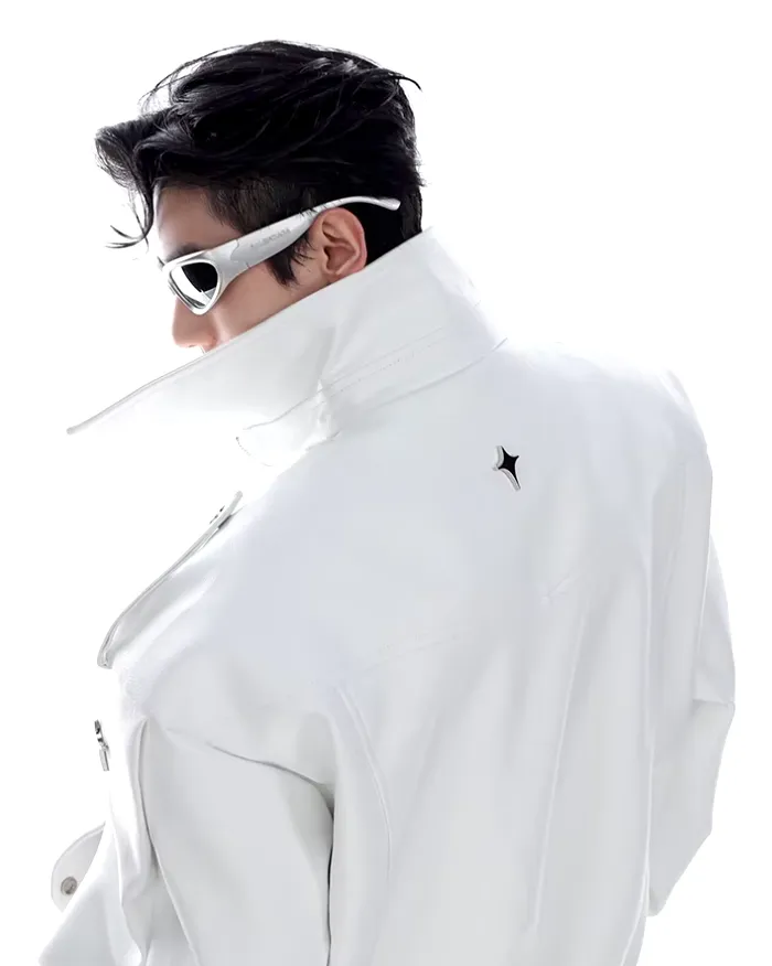 Leather cyberpunk jacket "Tsuzu" - Image 7