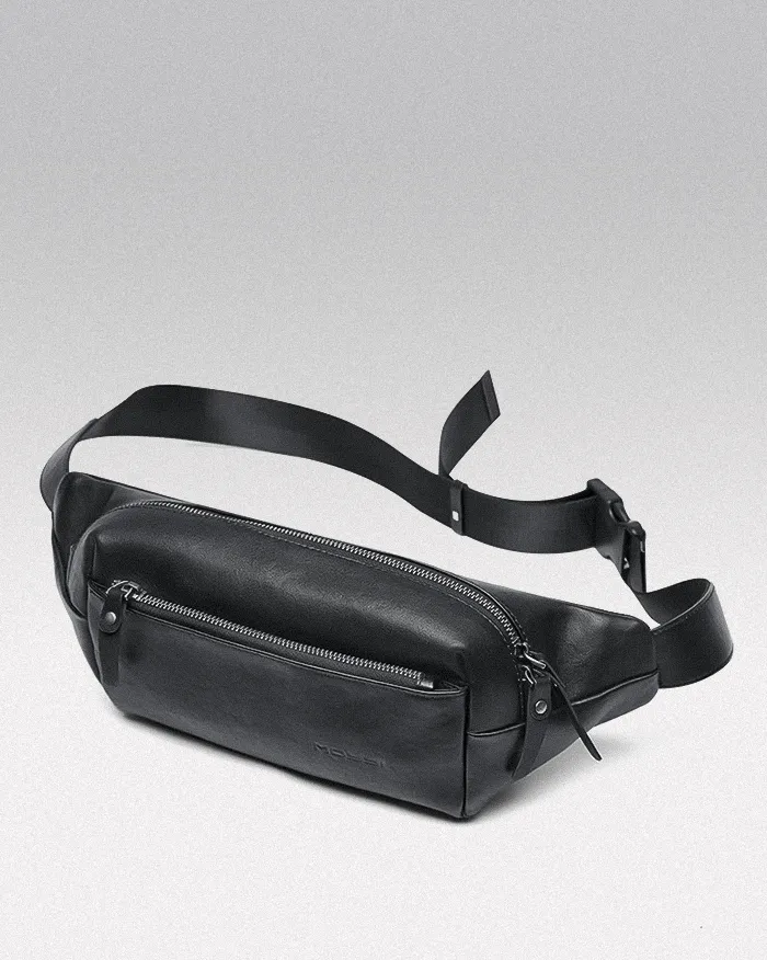 Leather fanny pack crossbody "Arao" - Image 2
