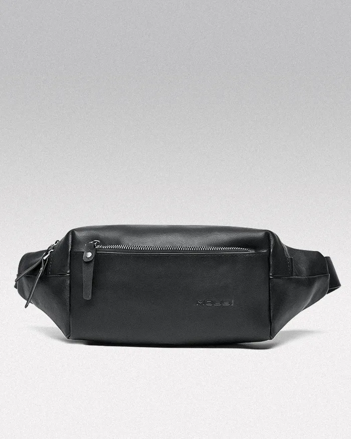 Leather fanny pack crossbody "Arao" - Image 3