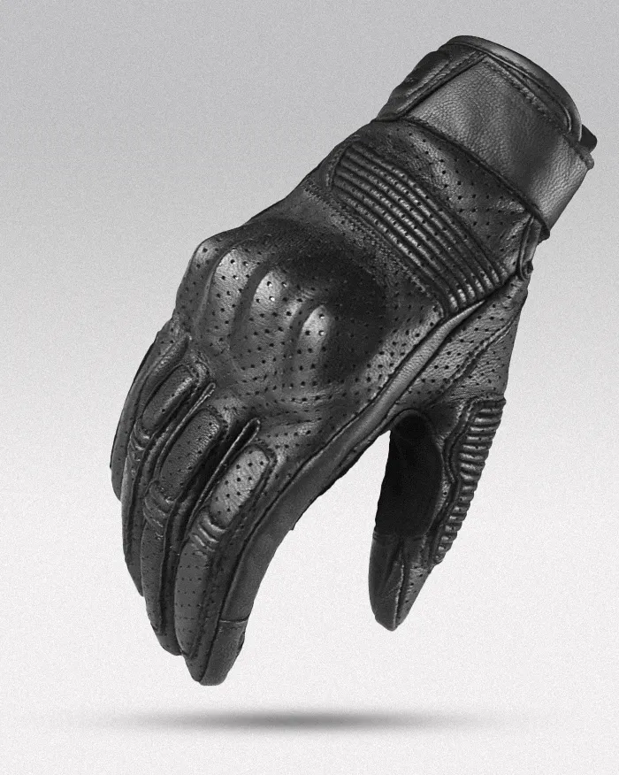 Leather gloves for touch screen "Azahi" - Image 2