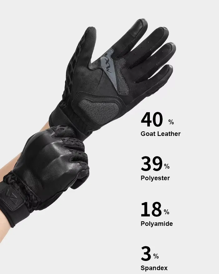 Leather gloves screen touch "Shiboso" - Image 10