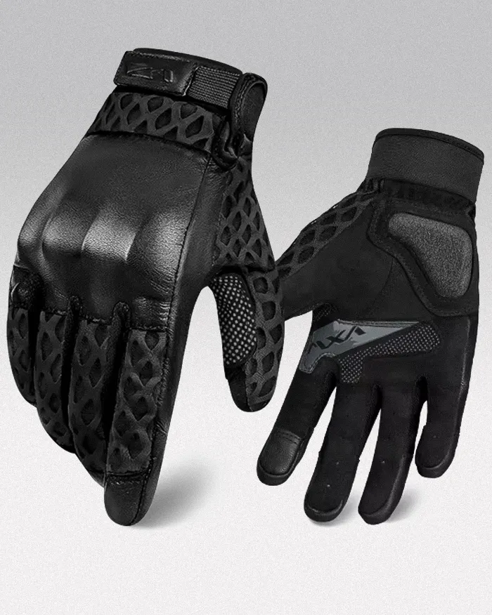 Leather gloves screen touch "Shiboso" - Image 17