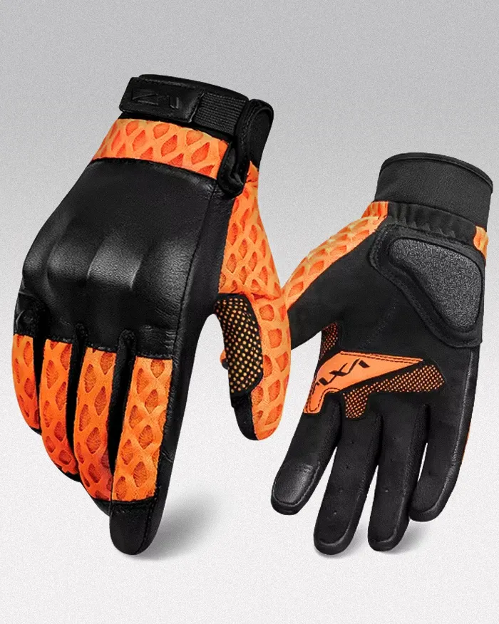Leather gloves screen touch "Shiboso" - Image 3