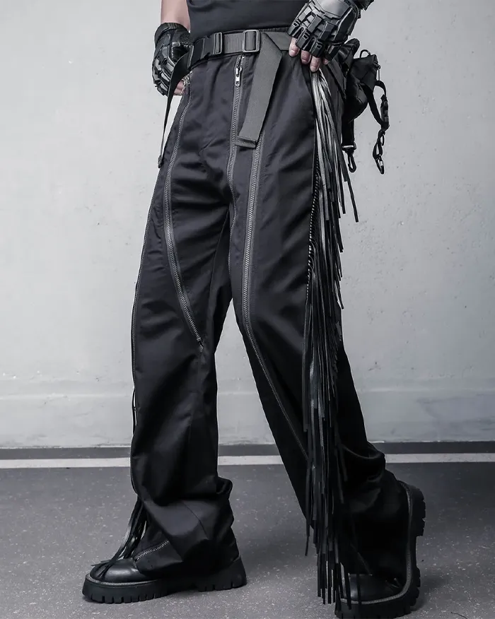 Leather Tassel pants "Kasha" - Image 5