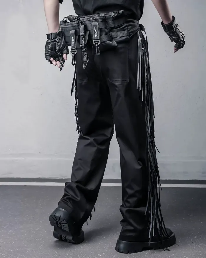 Leather Tassel pants "Kasha" - Image 6