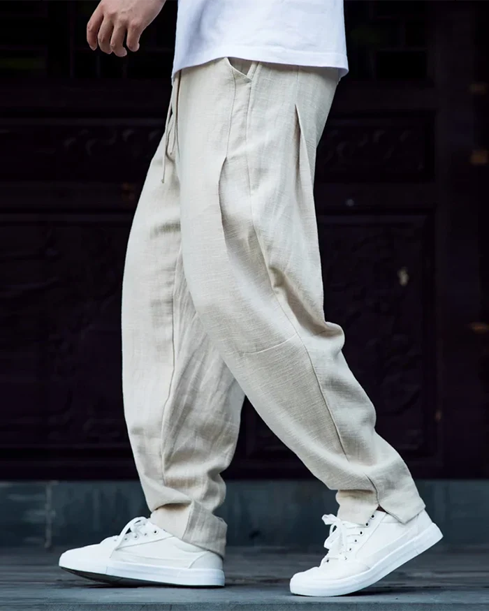 Linen harem pants "Kamatsu" - Image 5