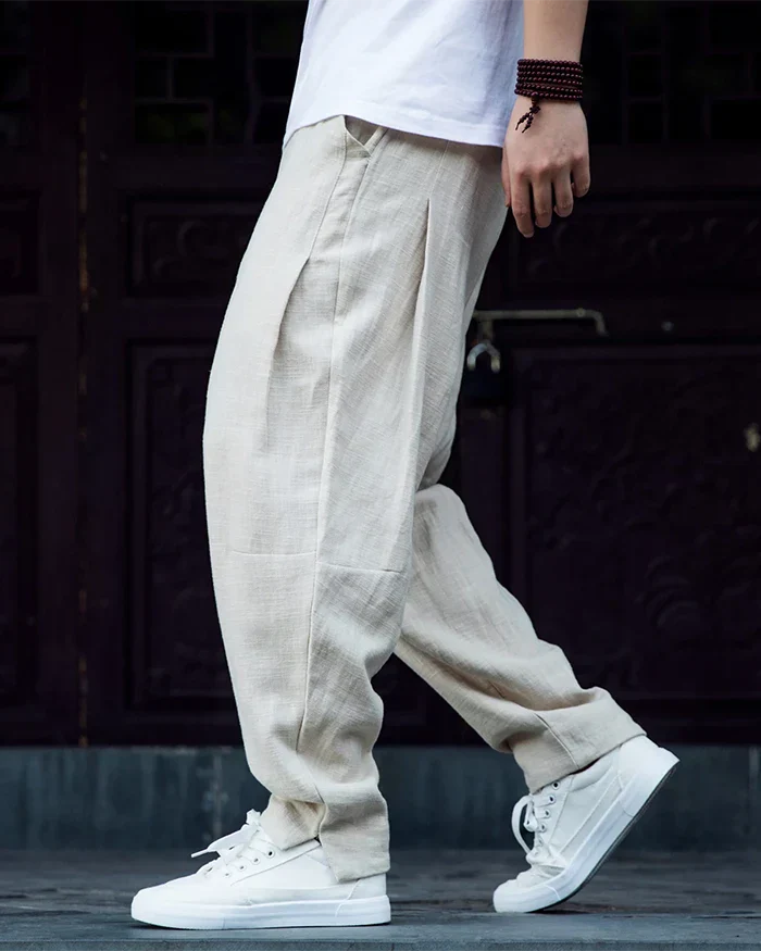 Linen harem pants "Kamatsu" - Image 6