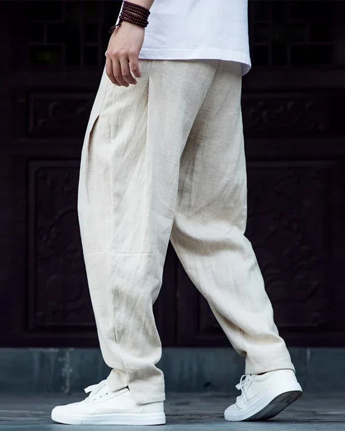 Linen harem pants "Kamatsu" - Image 9