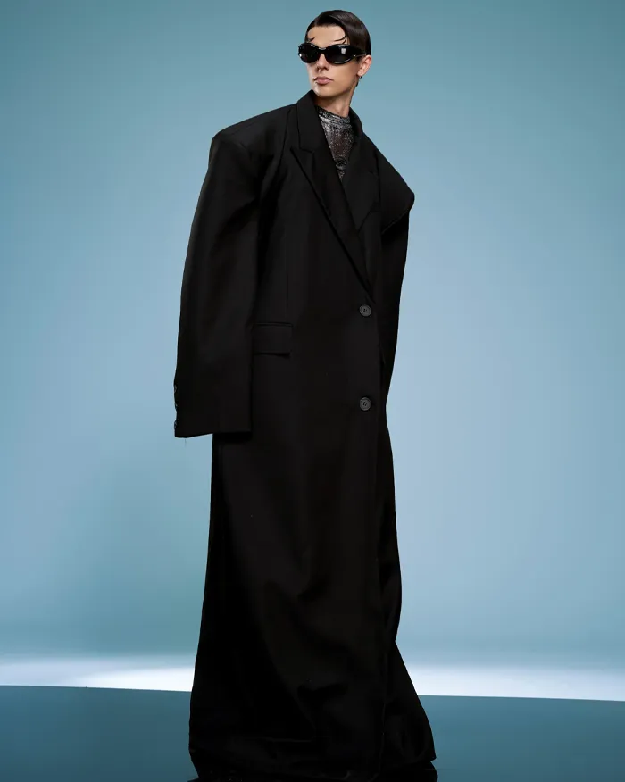 Long oversized trench coat "Zorva" - Image 2