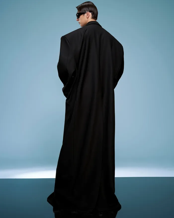 Long oversized trench coat "Zorva" - Image 3