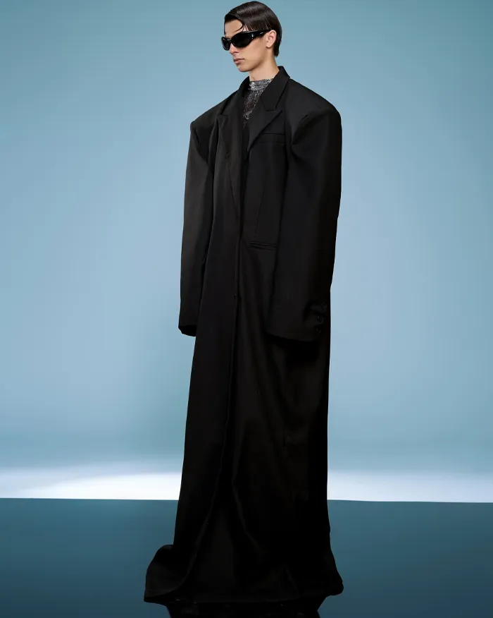 Long oversized trench coat "Zorva" - Image 6