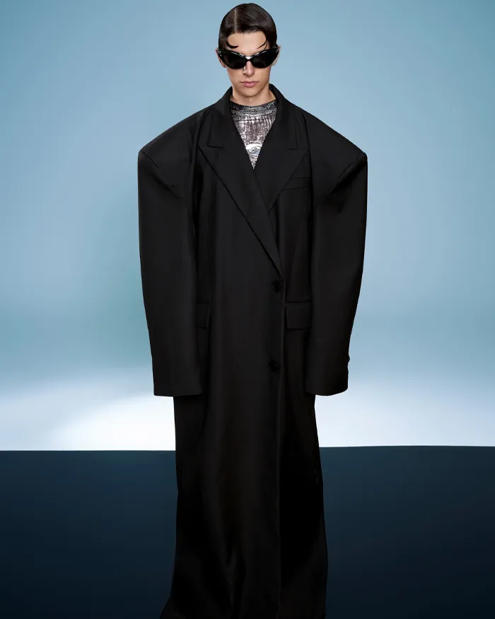 Long oversized trench coat "Zorva" - Image 7