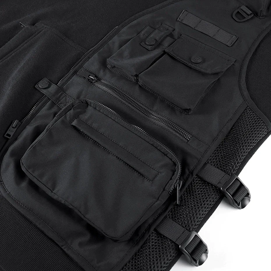 Black Techwear Hoodie "Mamoto" - Image 4