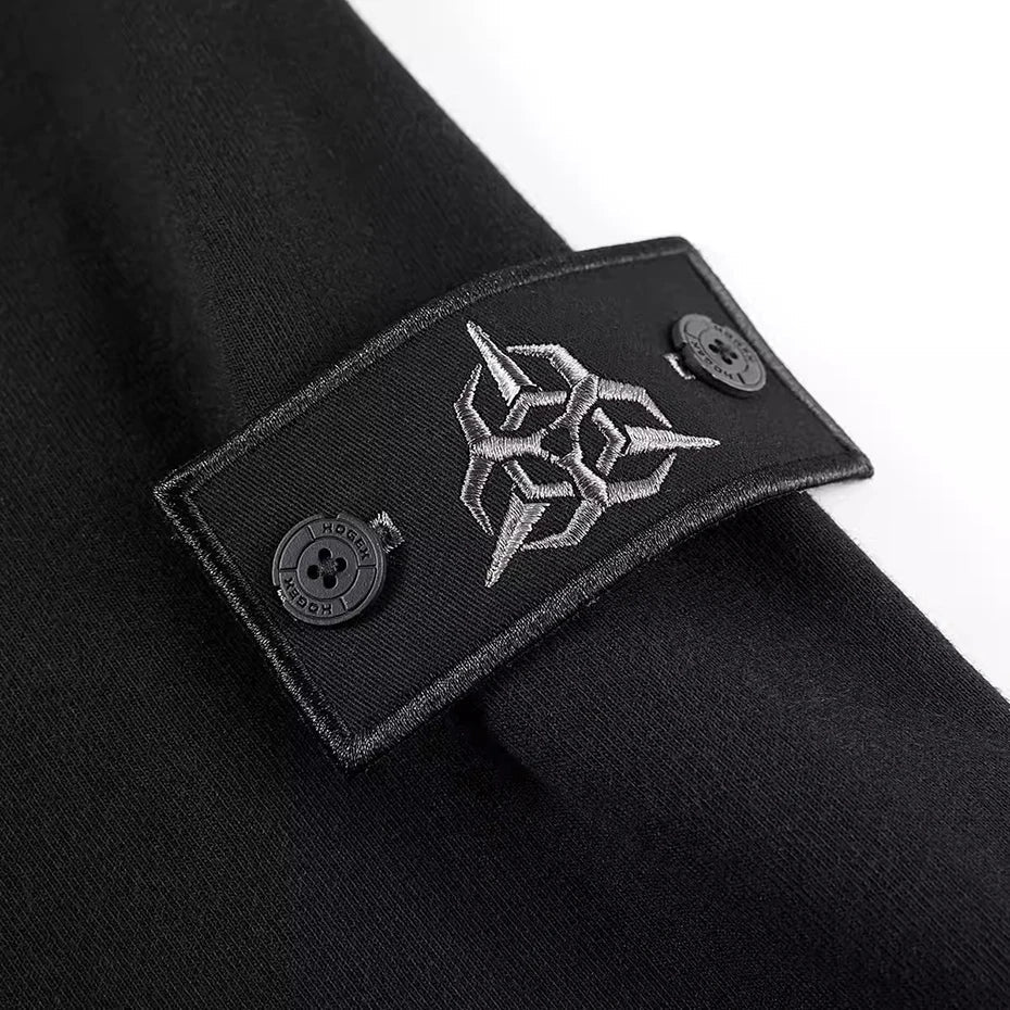 Black Techwear Hoodie "Mamoto" - Image 7