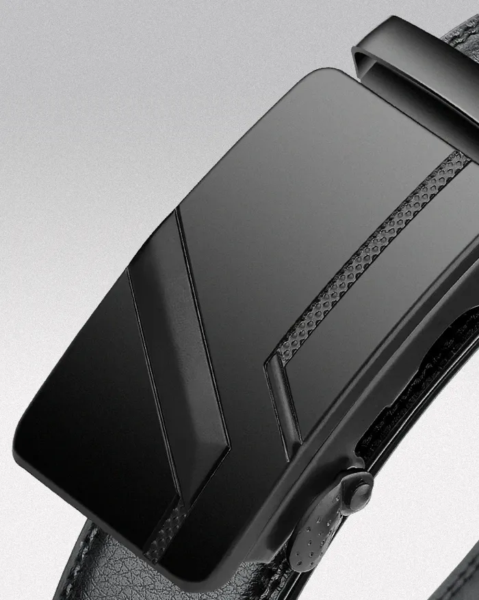 Men's Belt black "Ueda" - Image 3