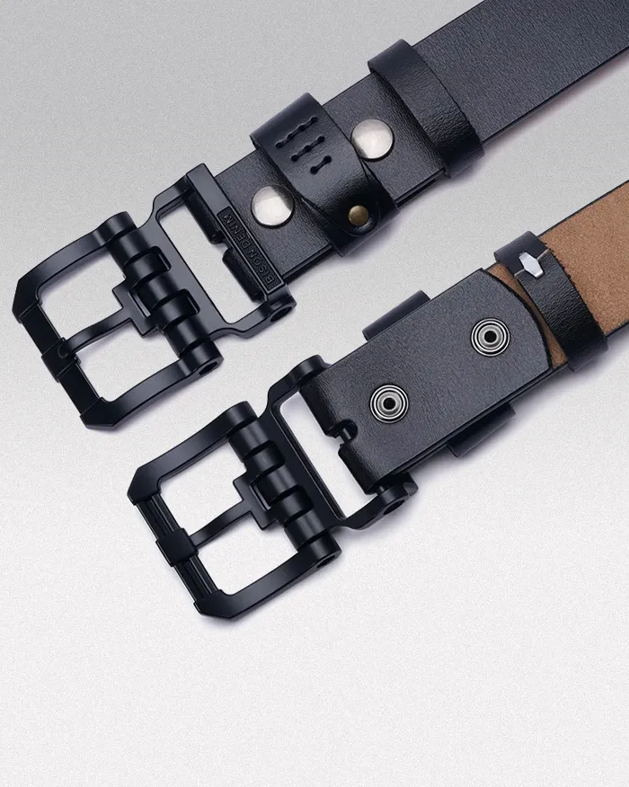Men's black belt "Ojiya" - Image 3