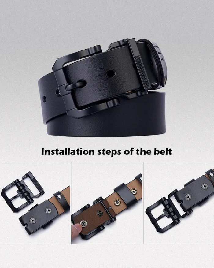 Men's black belt "Ojiya" - Image 4