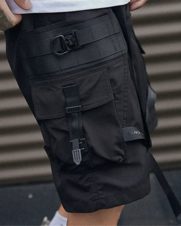 Mens black cargo shorts "Misawa" - Image 3