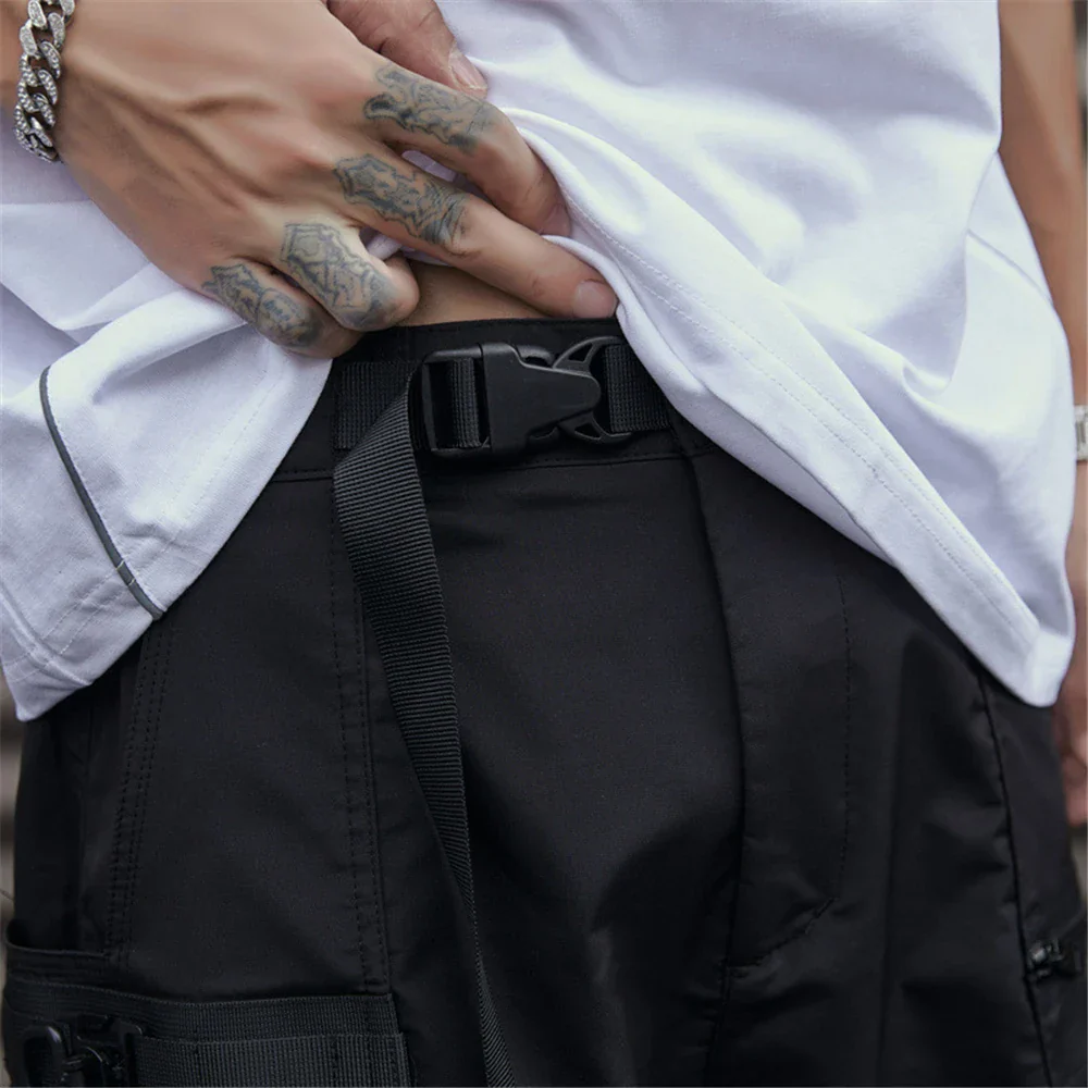 Mens black cargo shorts "Misawa" - Image 6
