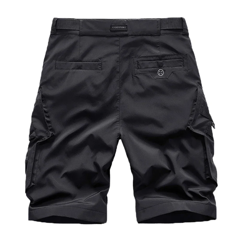 Men's black cargo shorts "Tateya" - Image 3