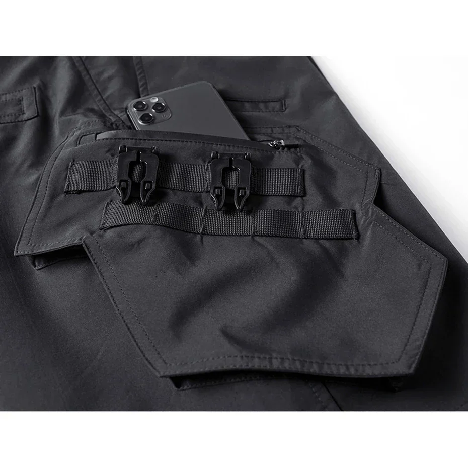 Men's black cargo shorts "Tateya" - Image 6