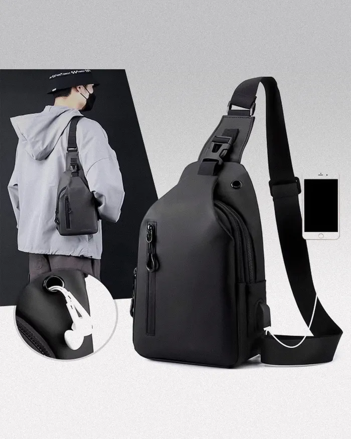Men's crossbody bag streetwear "Makuzo" - Image 17